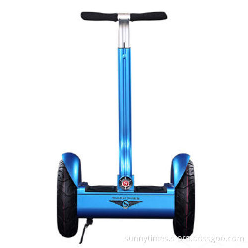 Adult electric 2-wheel scooter in blue, CE certified